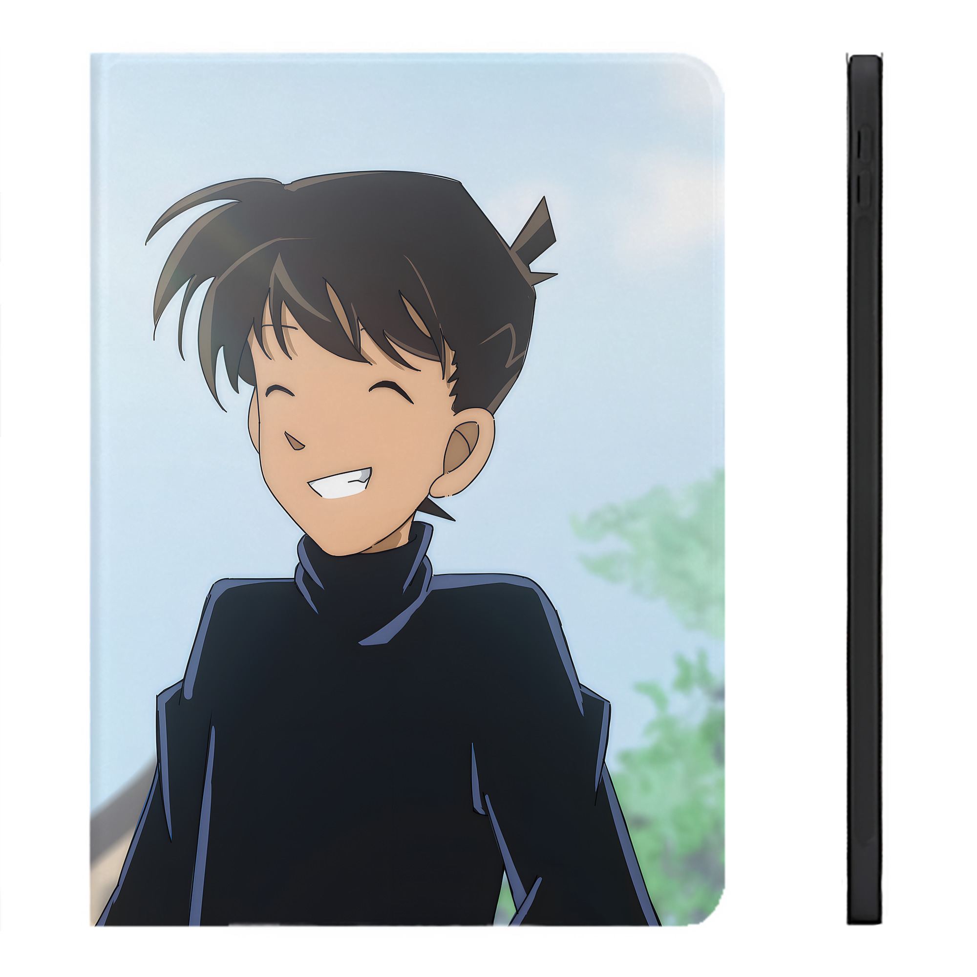 （画像用） 名探偵コナン Detective Conan IPadケース ペンホルダー付き ブックスタイルデザイン